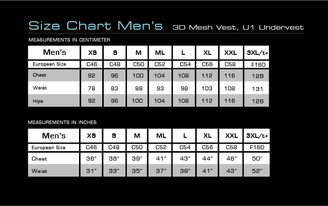 Superdry Size Chart